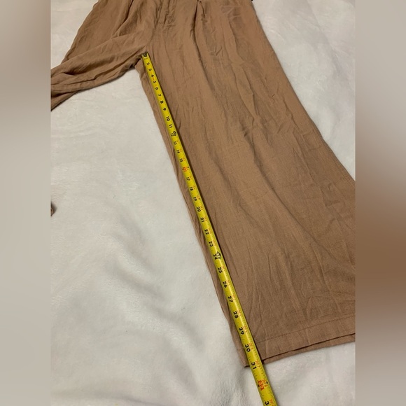 Wild Fable Women's Wide Leg Pants Brown Tan Casual Work Pockets Size L NWT - Picture 8 of 10